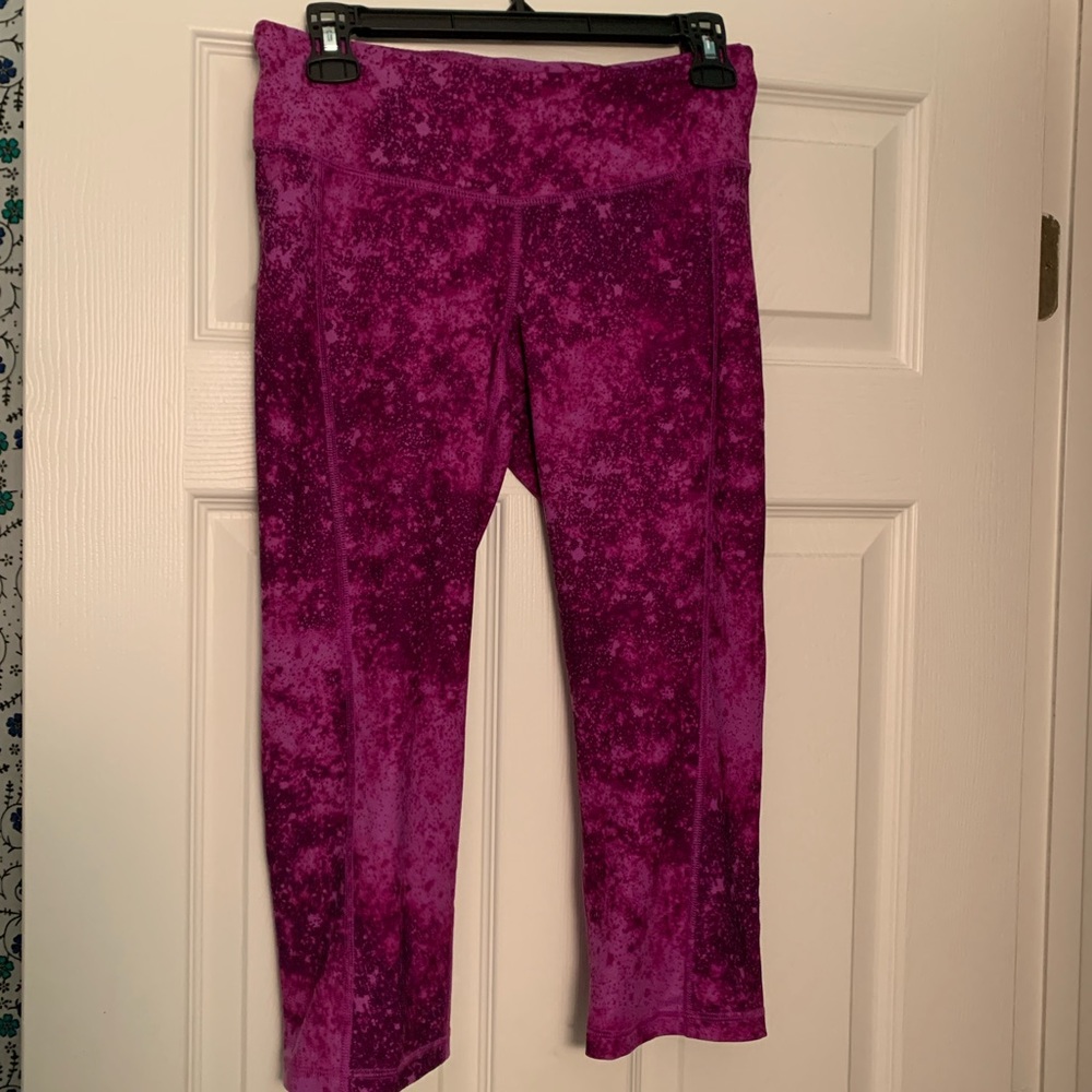 Purple Galaxy Active Leggings